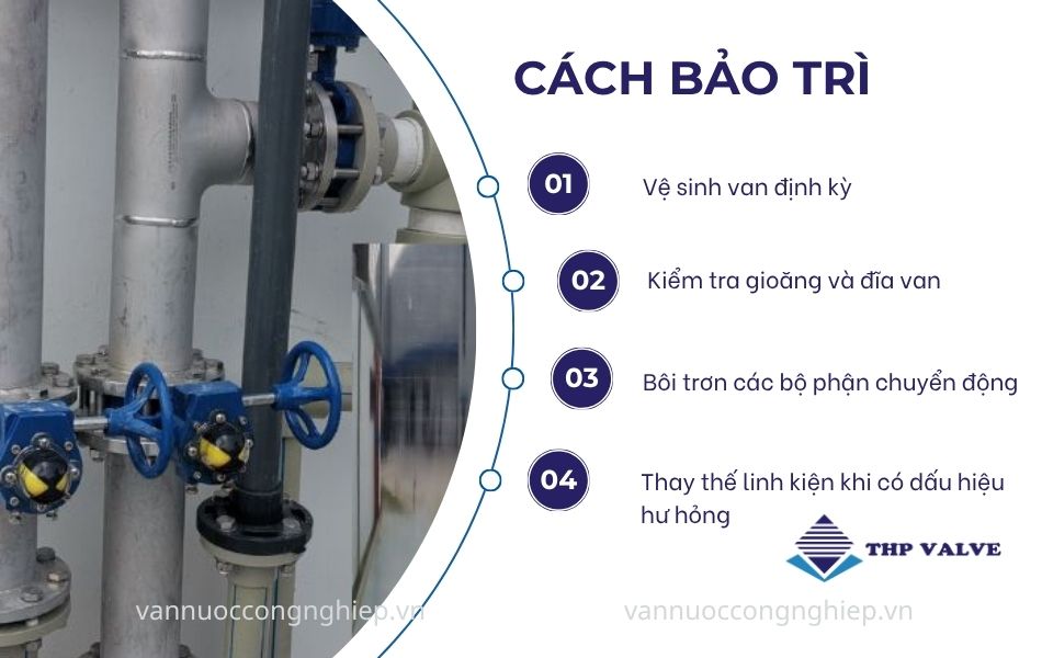 cách bảo trì van bướm