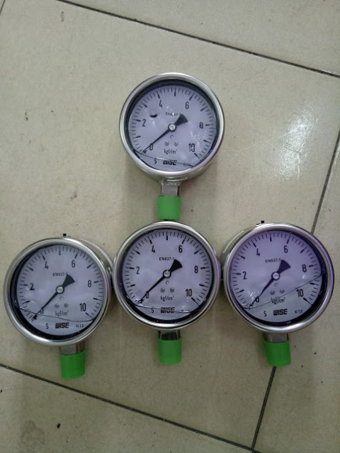 Đồng hồ đo áp suất inox mặt dầu Wise