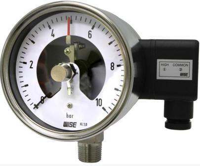 Đồng hồ đo áp suất 3 kim - Tiếp điểm - Wise - Model P512, P514, P515