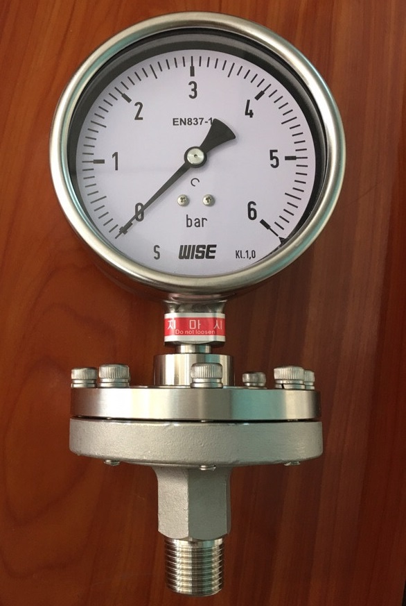 Đồng hồ đo áp suất mặt bích inox