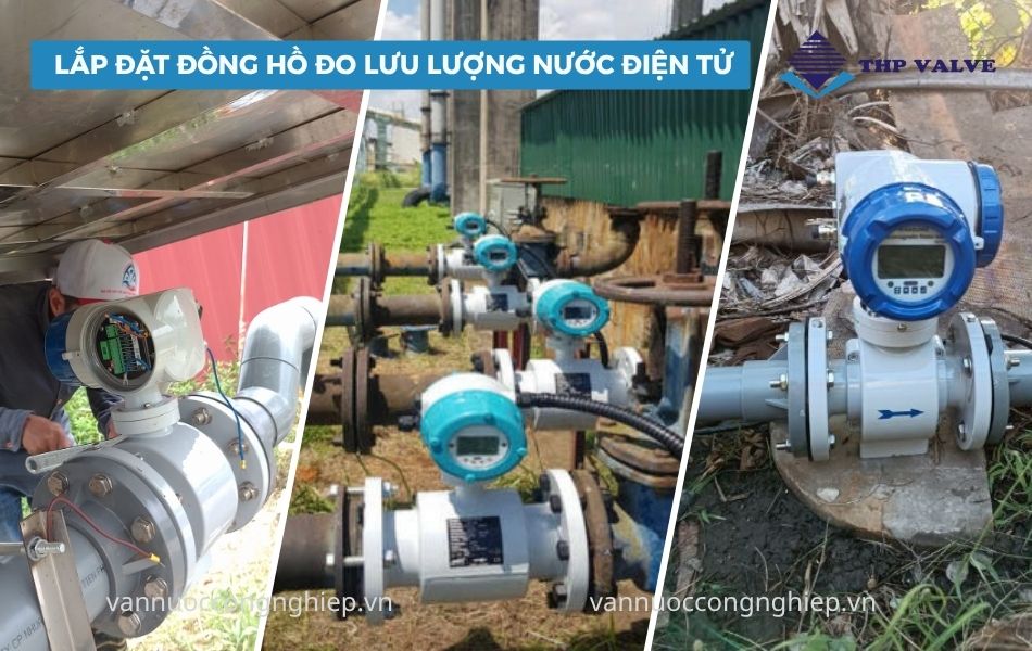 lắp đặt đồng hồ đo lưu lượng nước điện tử