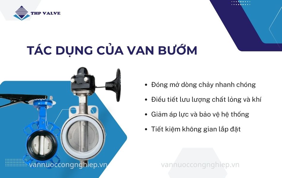 tác dụng của van bướm
