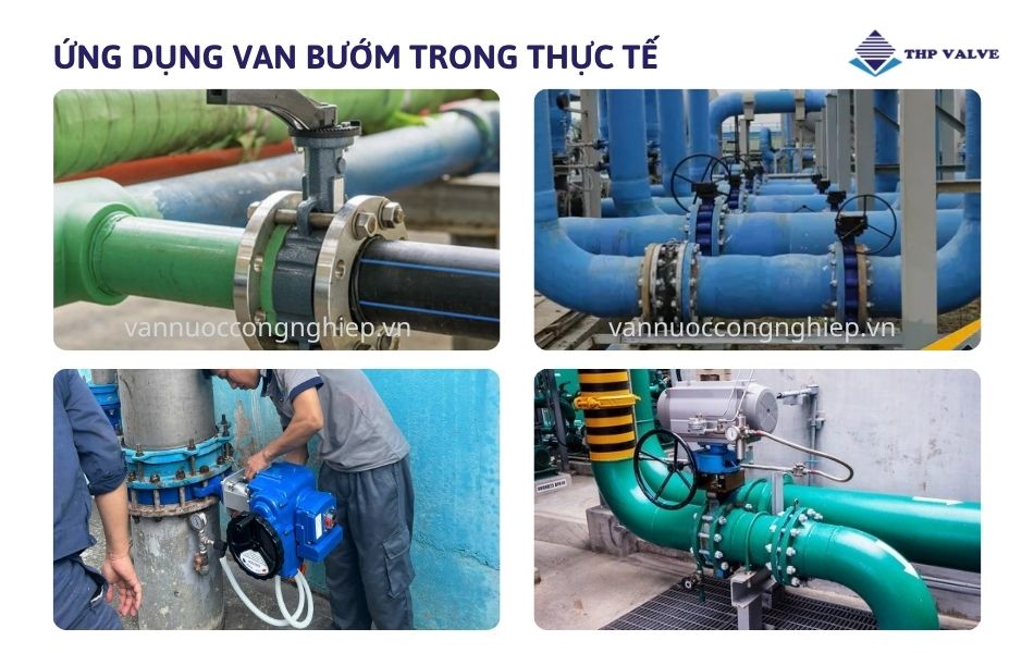 ứng dụng van bướm trong các lĩnh vực