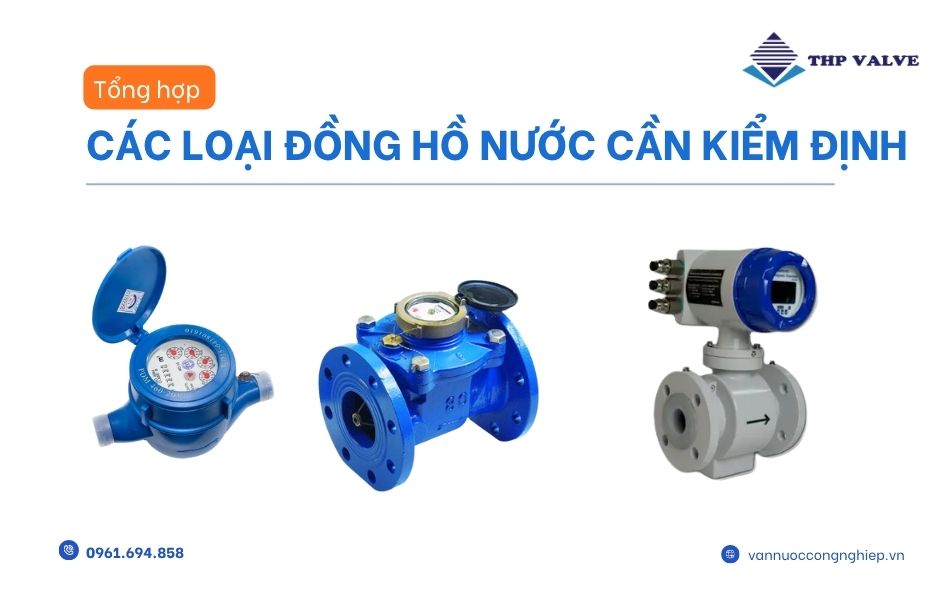 các loại đồng hồ nước cần kiểm định