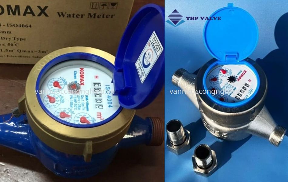 Đồng hồ nước phòng trọ Komax