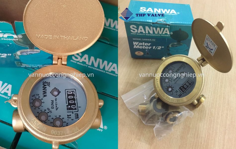 Đồng hồ nước phòng trọ Sanwa