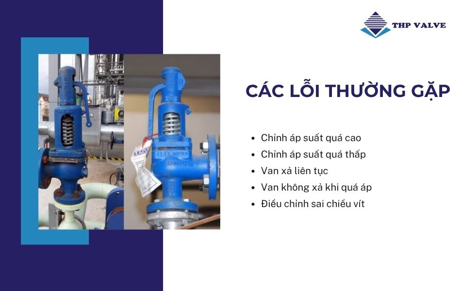 các lỗi thường gặp khi điều chỉnh van an toàn