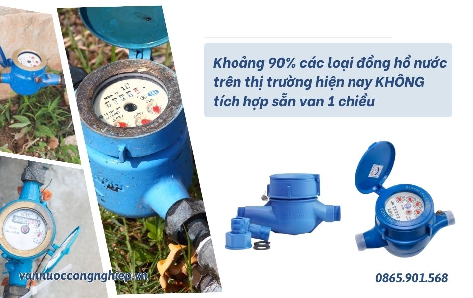 Giải đáp: Đồng hồ nước có van 1 chiều không?