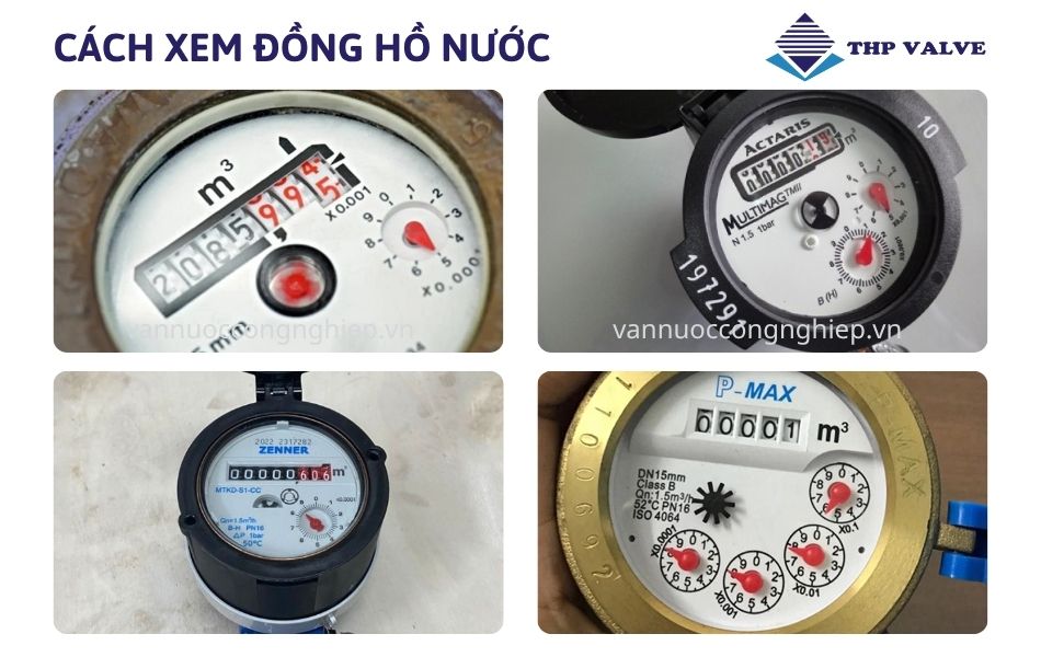 cách xem đồng hồ nước