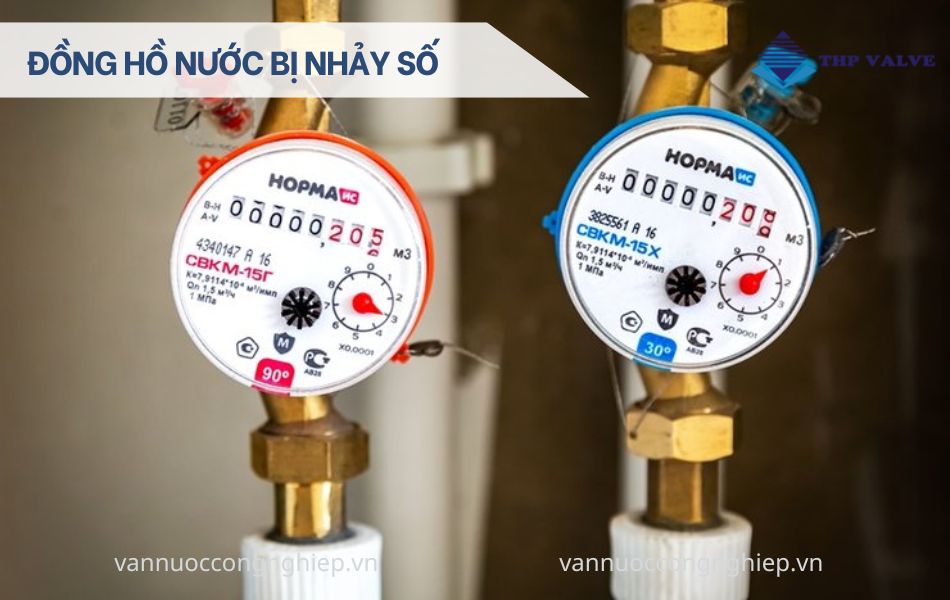 đồng hồ nước bị nhảy số
