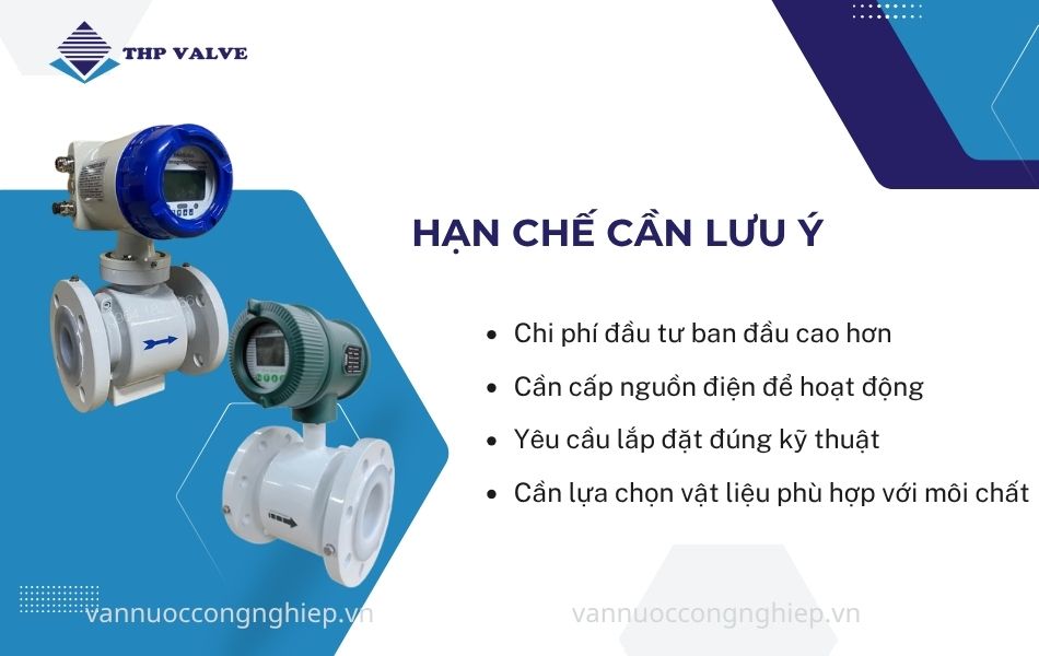 hạn chế cần lưu ý khi sử dụng đồng hồ nước thải điện tử