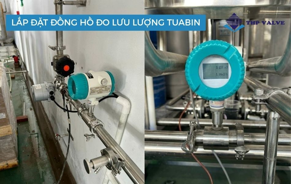 lắp đặt đồng hồ đo lưu lượng tuabin