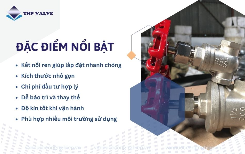 ưu điểm van cổng nối ren