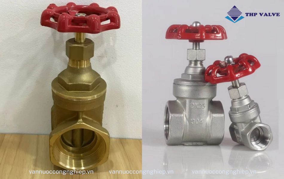 hình ảnh thực tế van cổng nối ren