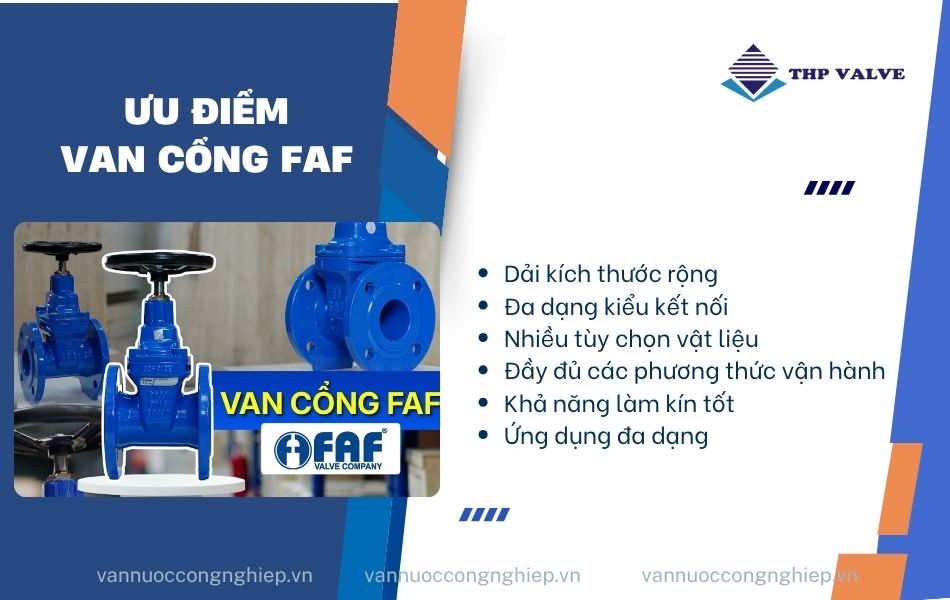ưu điểm van cổng faf