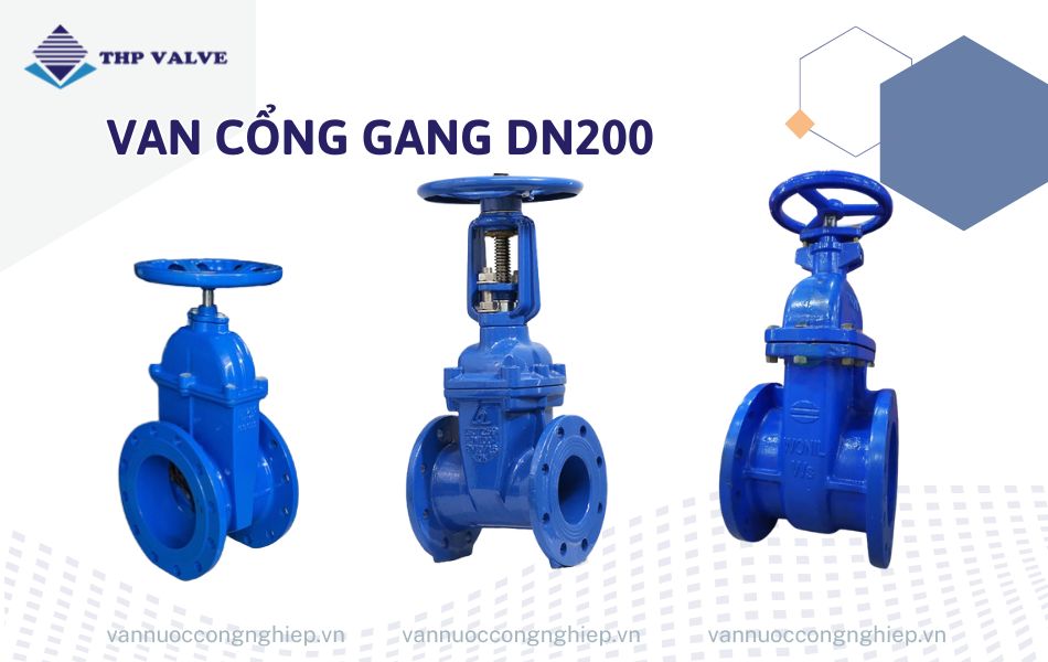 van cổng gang dn200