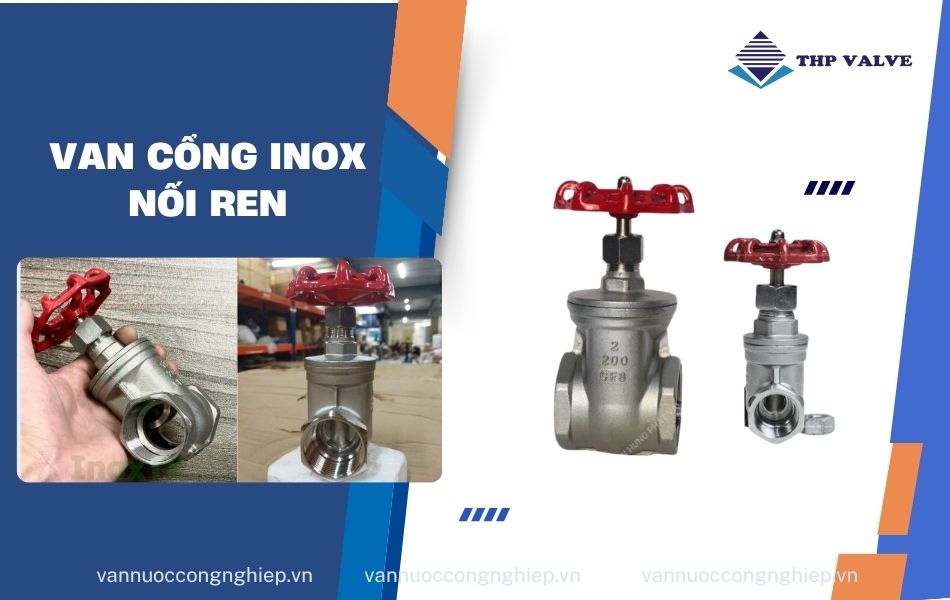 van cổng inox nối ren