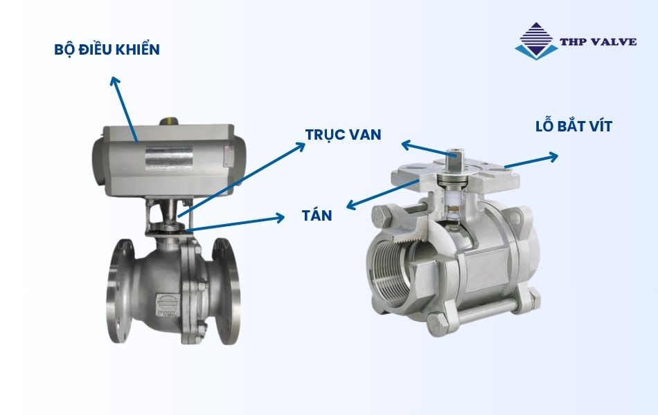 Các dấu hiệu nhận biết van bi có tán