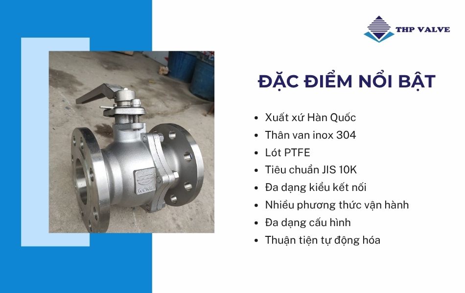 đặc điểm nổi bật van bi wonil