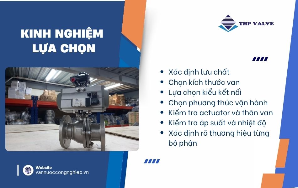 kinh nghiệm lựa chọn van bi đài loan