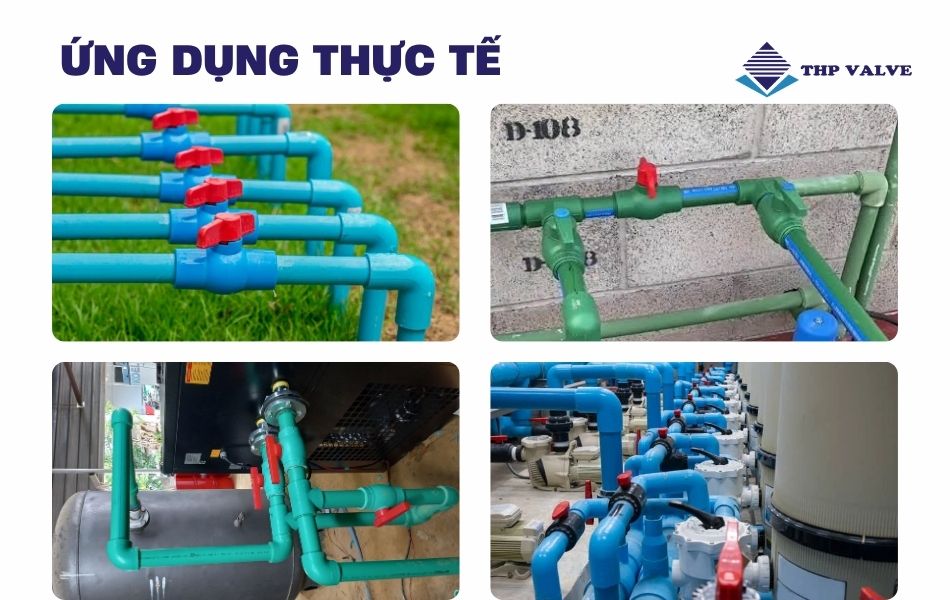 ứng dụng thực tế van bi ppr
