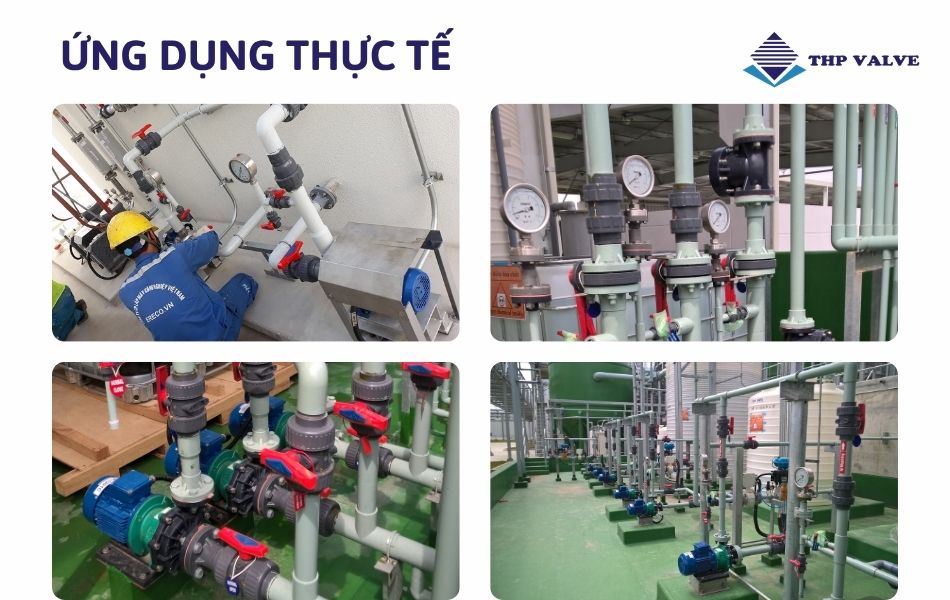 ứng dụng của van bi nhựa upvc