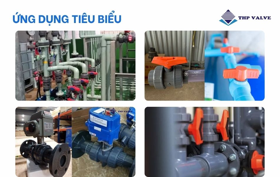 ứng dụng van bi nhựa sch80