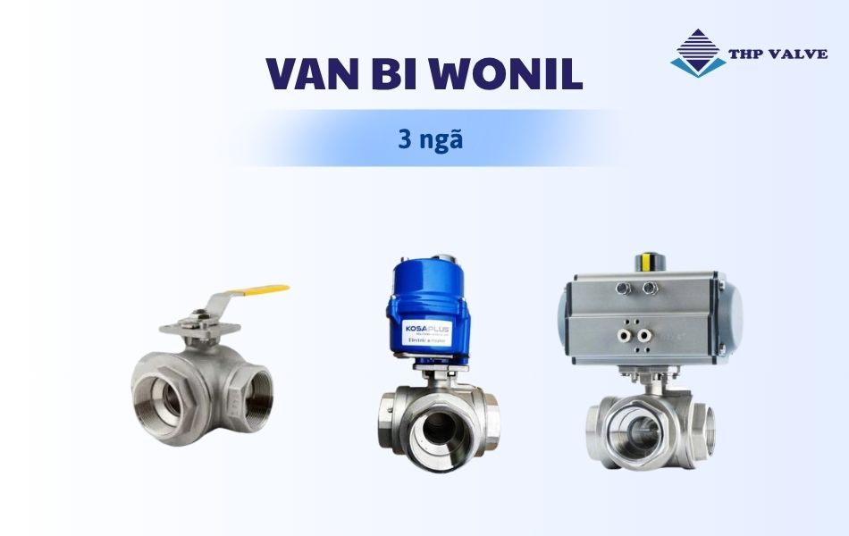 Sản phẩm van bi 3 ngã của hãng Wonil Hàn Quốc